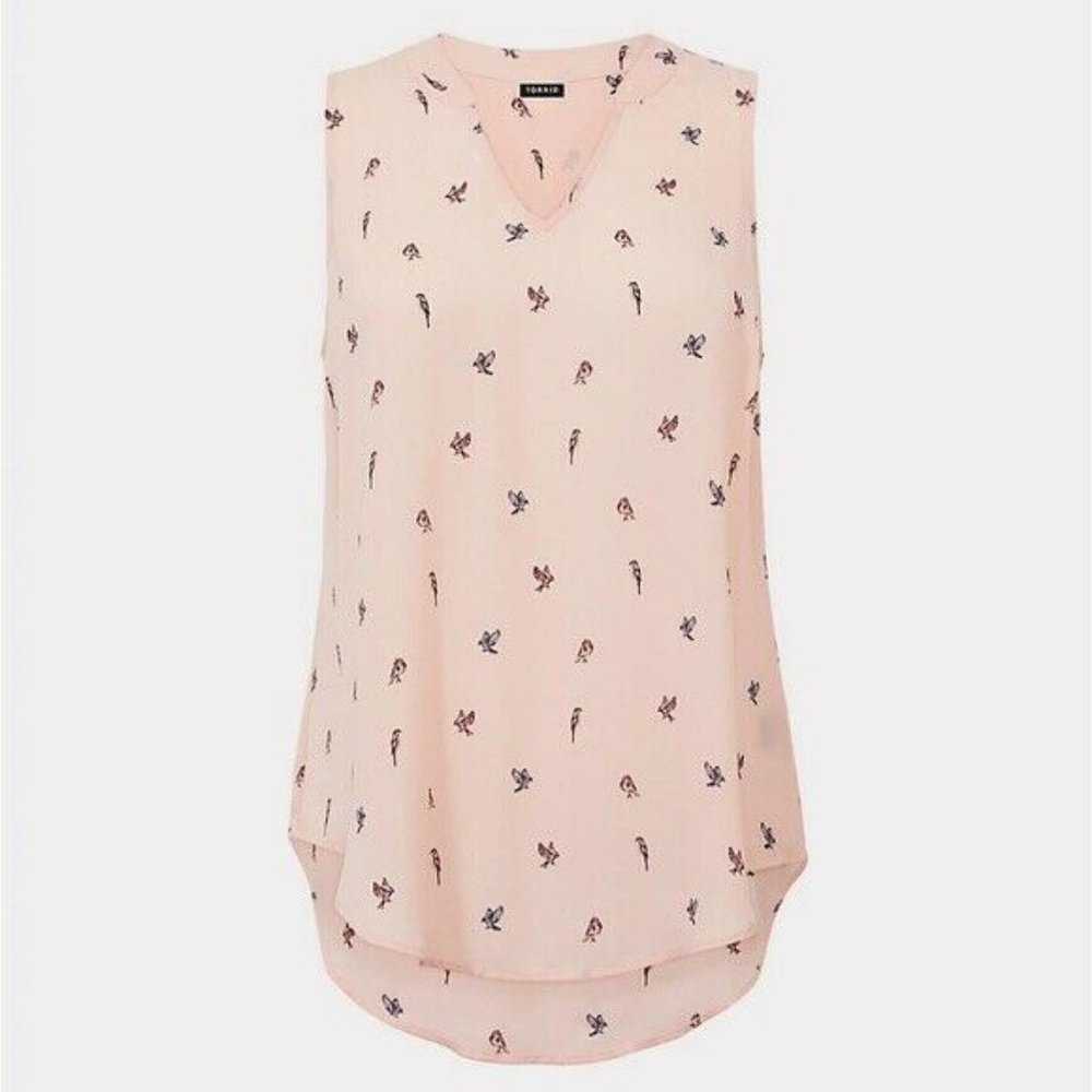 Torrid Blush Sparrows Hi-Lo Tank